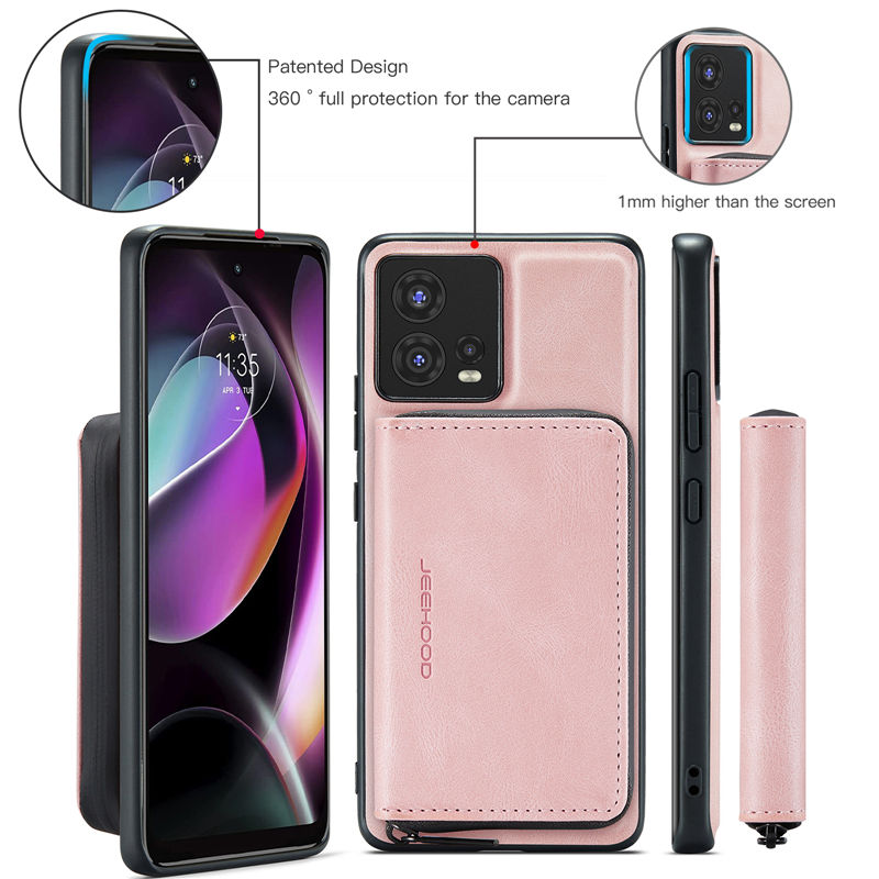 JEEHOOD Motorola Edge 30 Fusion/Moto S30 Pro 5G Wallet Case