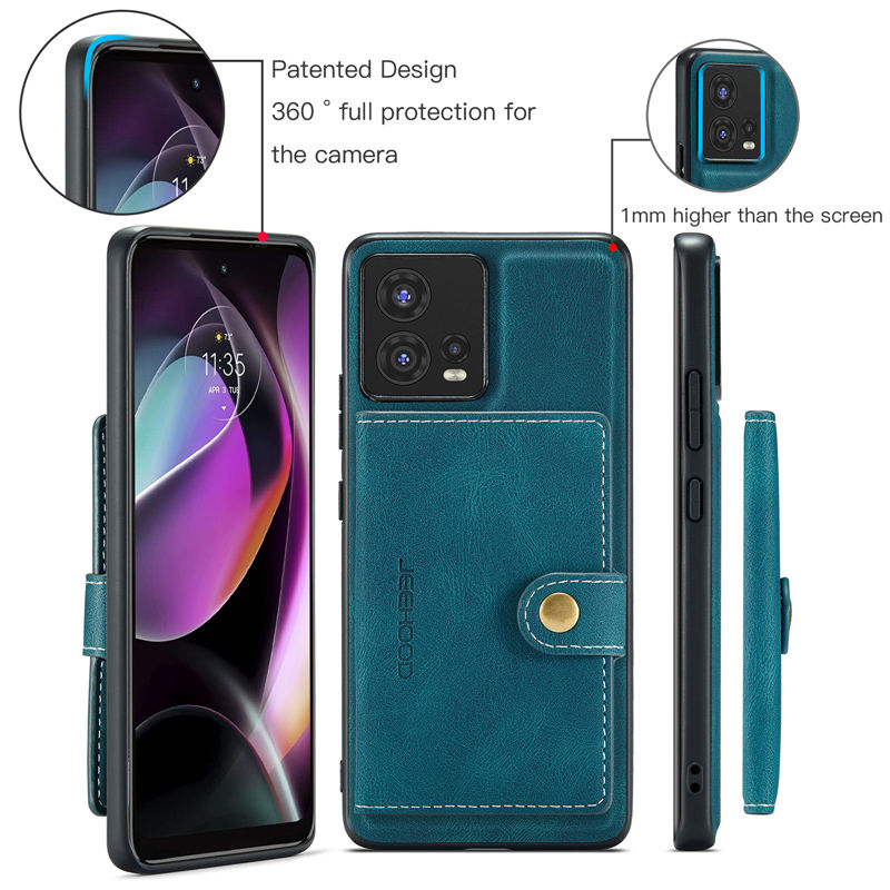 JEEHOOD Motorola Edge 30 Fusion/Moto S30 Pro 5G Wallet Case