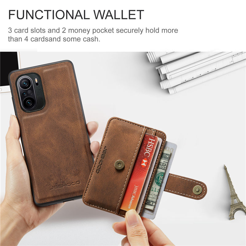 JEEHOOD Xiaomi Redmi K40/K40 Pro Wallet Case