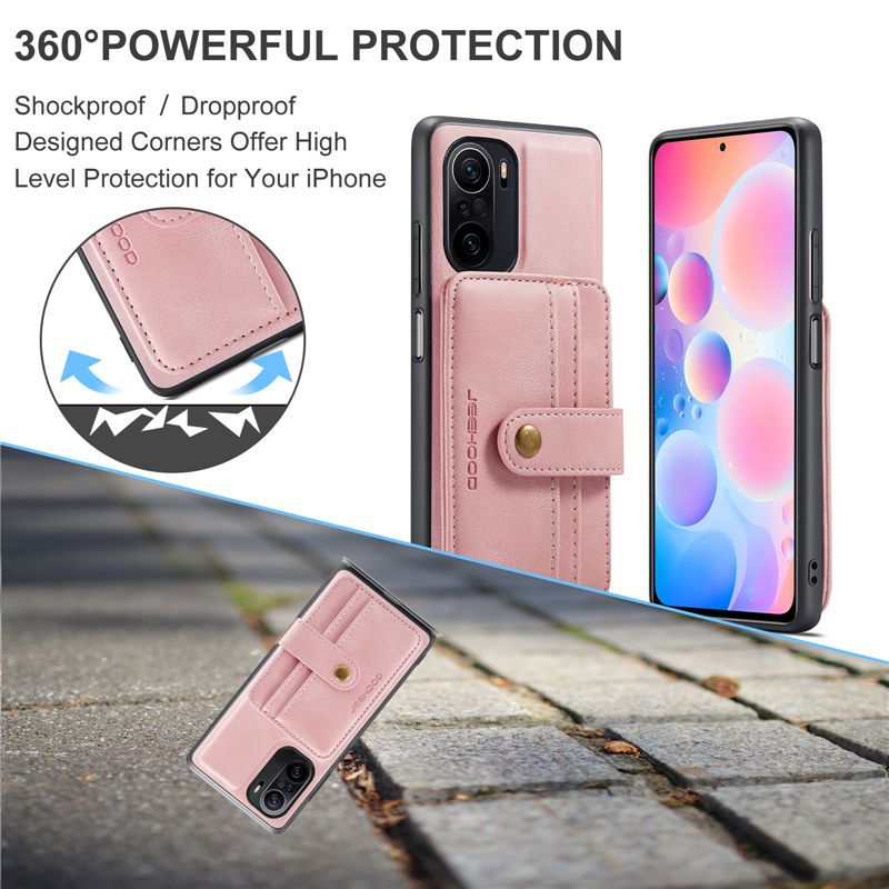 JEEHOOD Xiaomi Redmi K40/K40 Pro Wallet Case