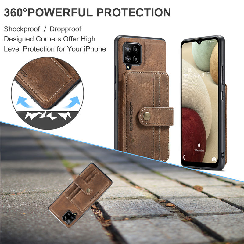 JEEHOOD Samsung Galaxy A12 5G Wallet Case