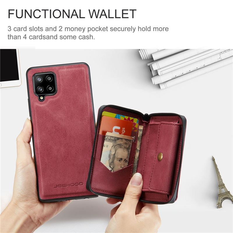 JEEHOOD Samsung Galaxy A12 5G Wallet Case