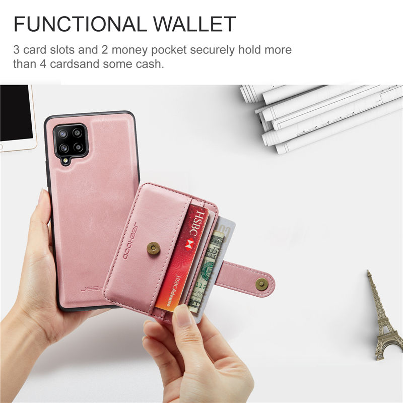 JEEHOOD Samsung Galaxy A22 4G Wallet Case