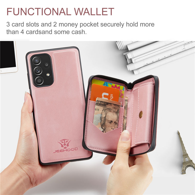 JEEHOOD Samsung Galaxy A53 5G Wallet Case