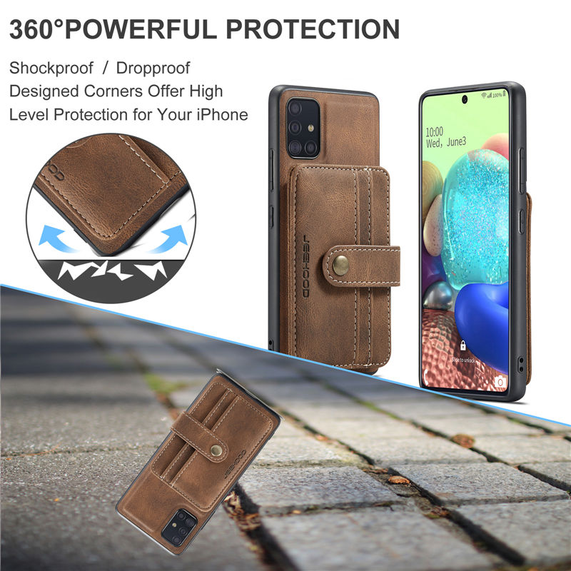 JEEHOOD Samsung Galaxy A71 5G Wallet Case