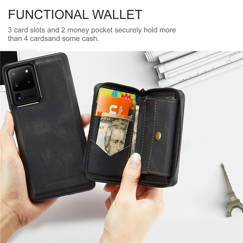 JEEHOOD Samsung Galaxy S20 Ultra Wallet Case