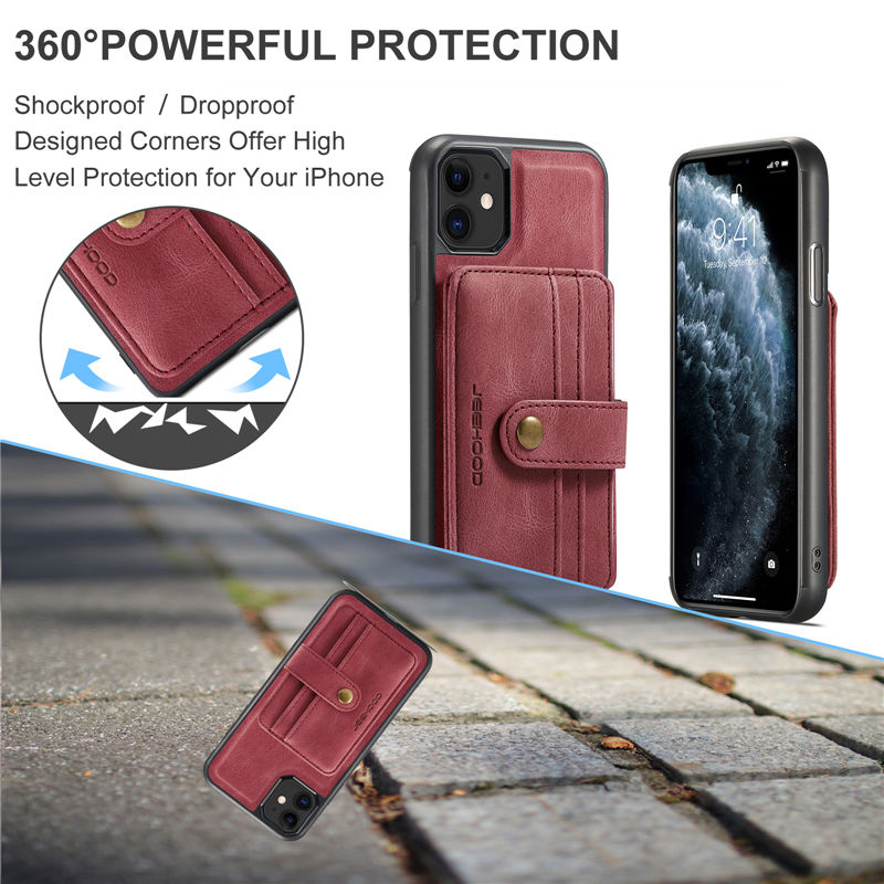 JEEHOOD iPhone 11 Wallet Case