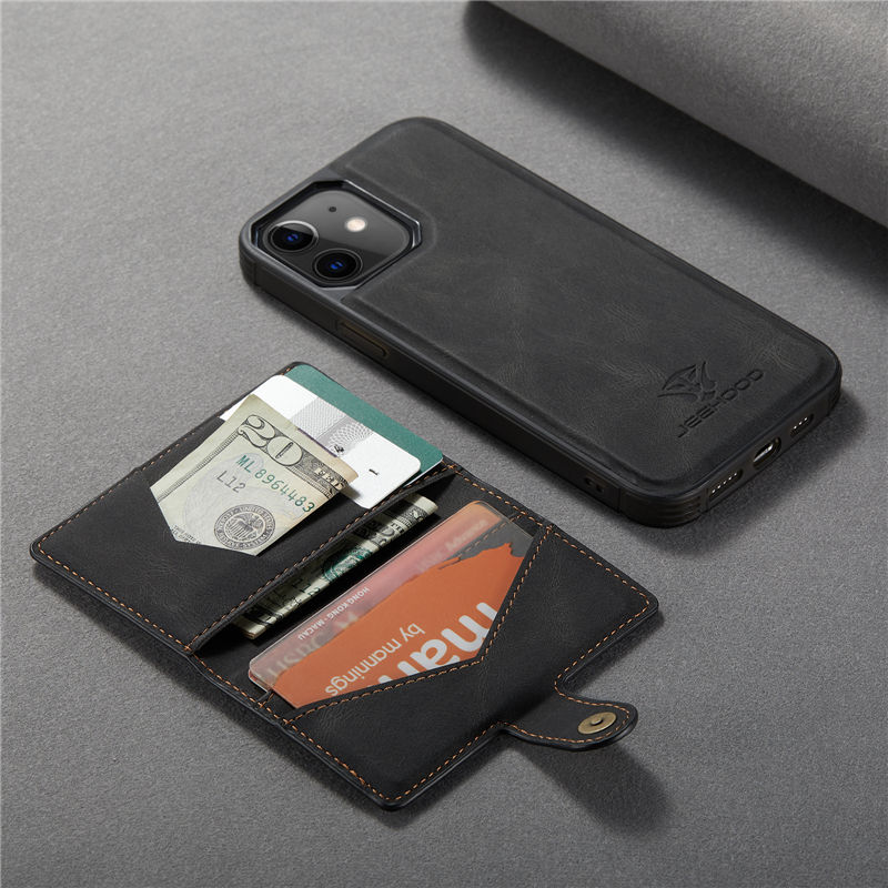 JEEHOOD iPhone 12 Mini Wallet Case