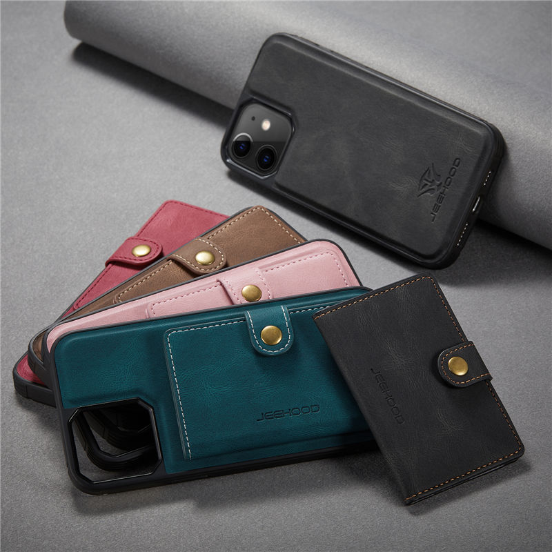 JEEHOOD iPhone 12 Mini Wallet Case