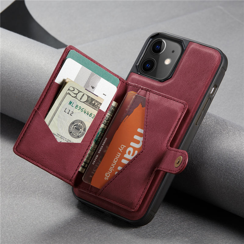 JEEHOOD iPhone 12 Mini Wallet Case