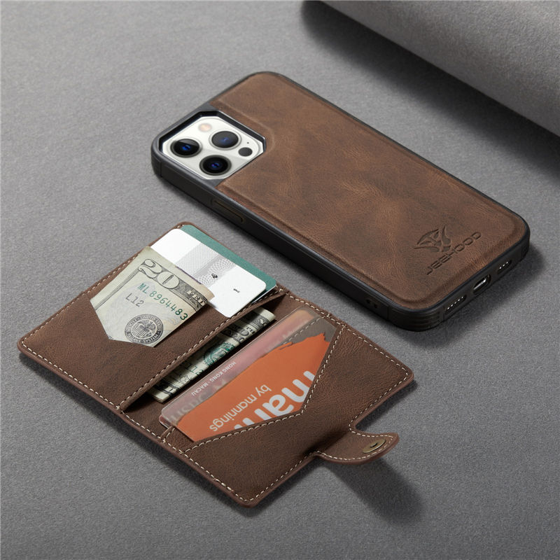 JEEHOOD iPhone 12 Pro Max Wallet Case