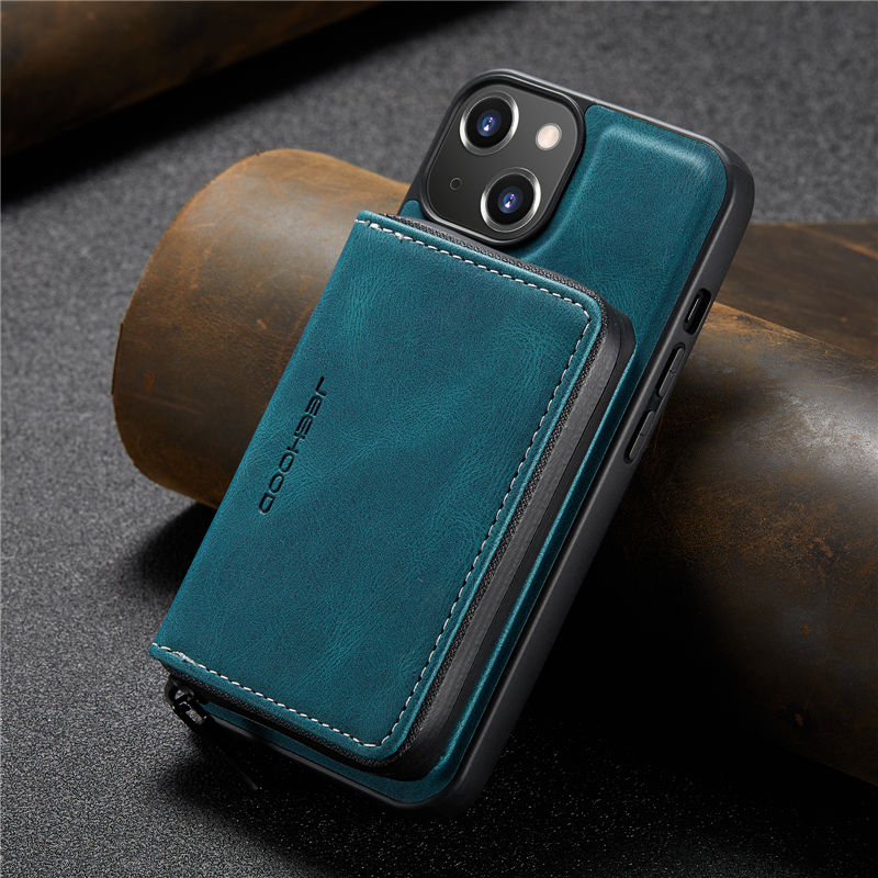 JEEHOOD iPhone 13 Wallet Case