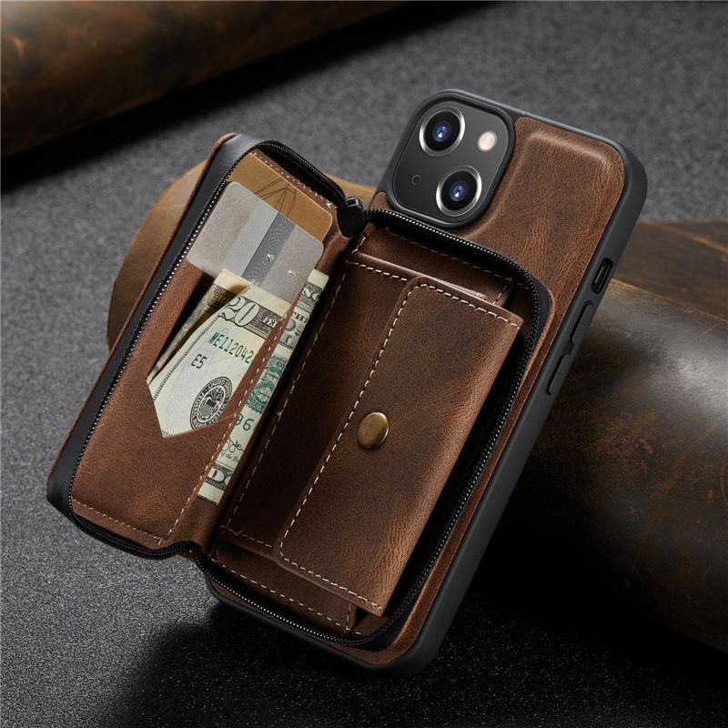 JEEHOOD iPhone 13 Wallet Case