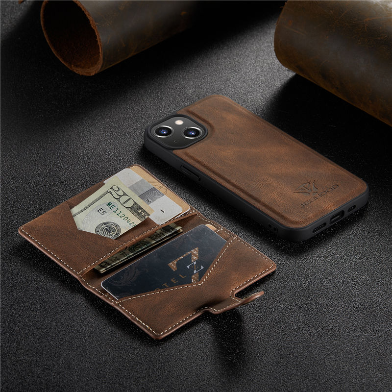 JEEHOOD iPhone 13 Mini Wallet Case