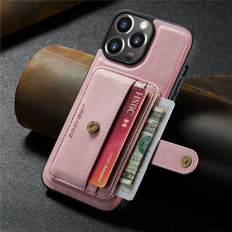 JEEHOOD iPhone 13 Pro Max Wallet Case