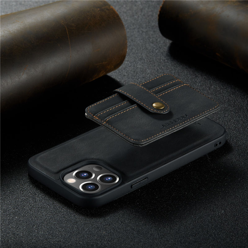 JEEHOOD iPhone 13 Pro Max Wallet Case