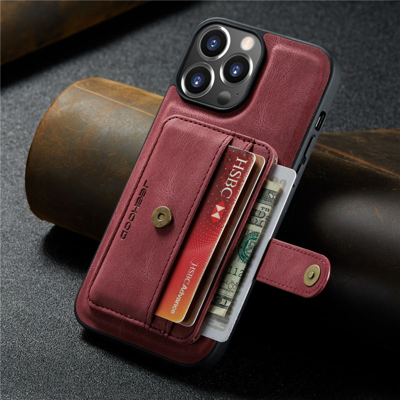 JEEHOOD iPhone 13 Pro Wallet Case