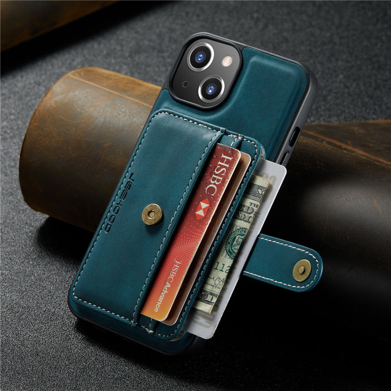 JEEHOOD iPhone 13 Wallet Case