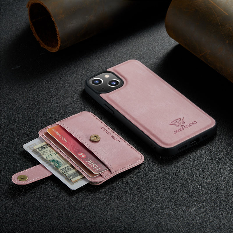 JEEHOOD iPhone 13 Wallet Case