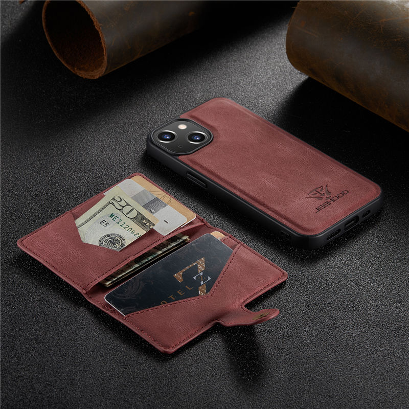 JEEHOOD iPhone 14 Plus Wallet Case