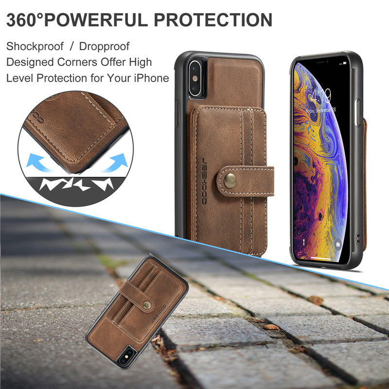 JEEHOOD iPhone X/XS Wallet Case