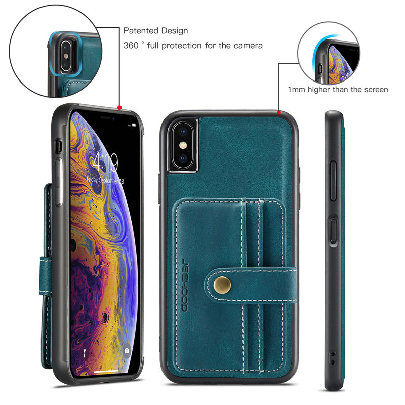 JEEHOOD iPhone X/XS Wallet Case