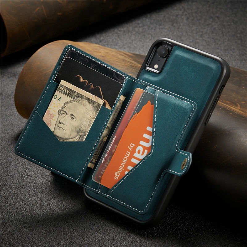 JEEHOOD iPhone XR Wallet Case