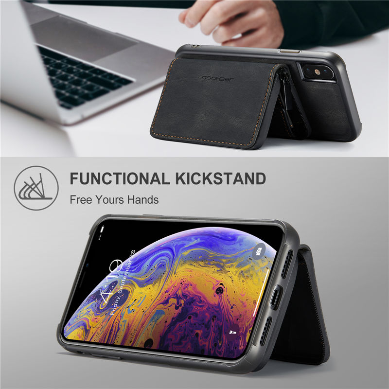 JEEHOOD iPhone XS Max Wallet Case