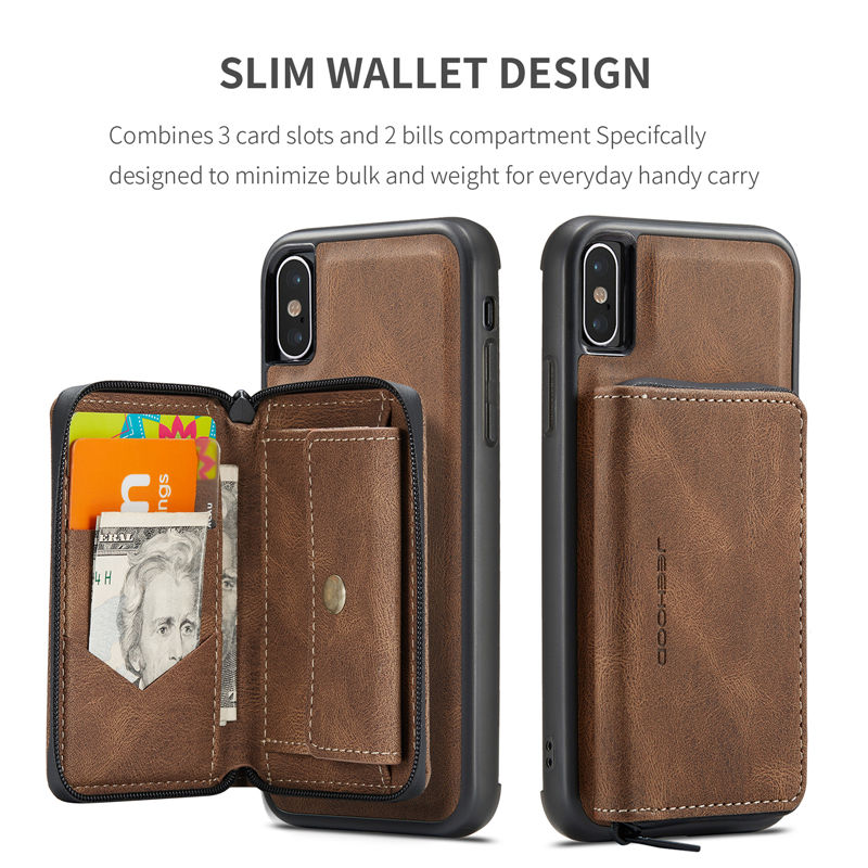 JEEHOOD iPhone X/XS Wallet Case