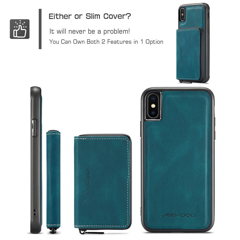 JEEHOOD iPhone XS Max Wallet Case