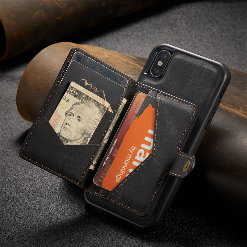 JEEHOOD iPhone XS Max Wallet Case