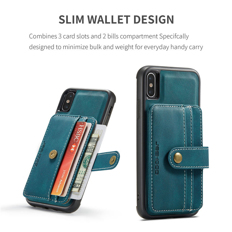 JEEHOOD iPhone XS Max Wallet Case