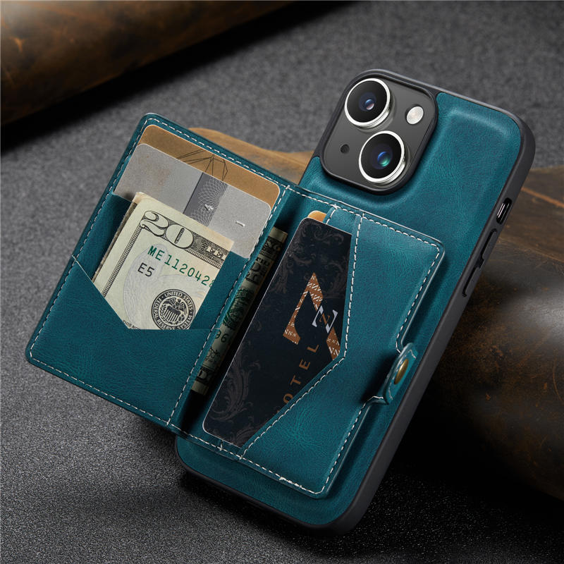 JEEHOOD iPhone 15 Plus Wallet Case