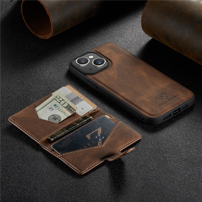 JEEHOOD iPhone 15 Wallet Case