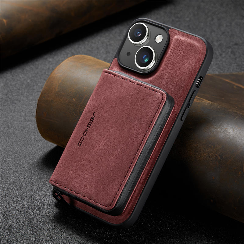 JEEHOOD iPhone 15 Wallet Case