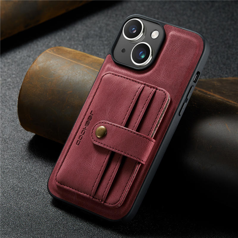 JEEHOOD iPhone 15 Plus Wallet Case