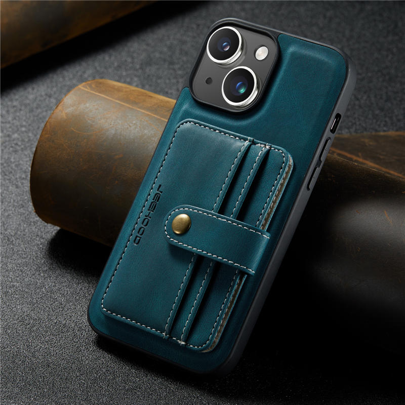 JEEHOOD iPhone 15 Wallet Case