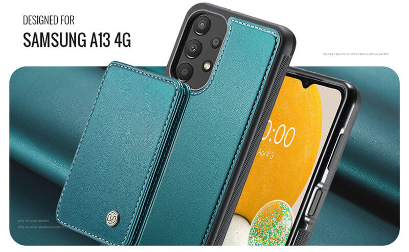 JEEHOOD Samsung Galaxy A13 4G Magnetic 2-in-1 Wallet RFID-blocking Case