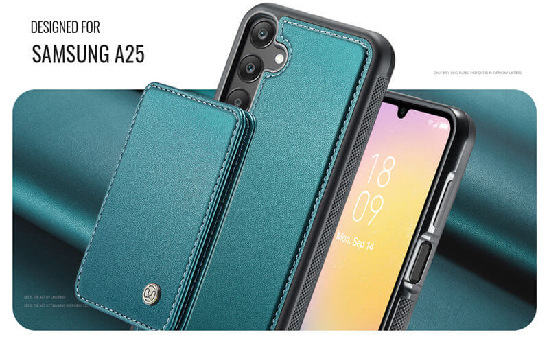 JEEHOOD Samsung Galaxy A25 Magnetic 2-in-1 Wallet RFID-blocking Case