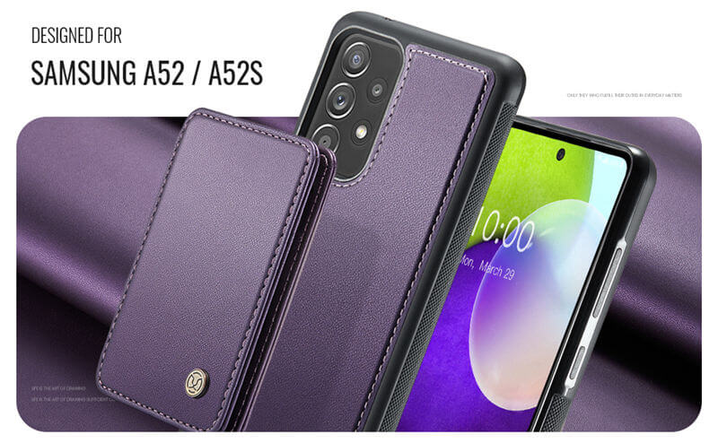 JEEHOOD Samsung Galaxy A52 5G/A52S Magnetic 2-in-1 Wallet RFID-blocking Case