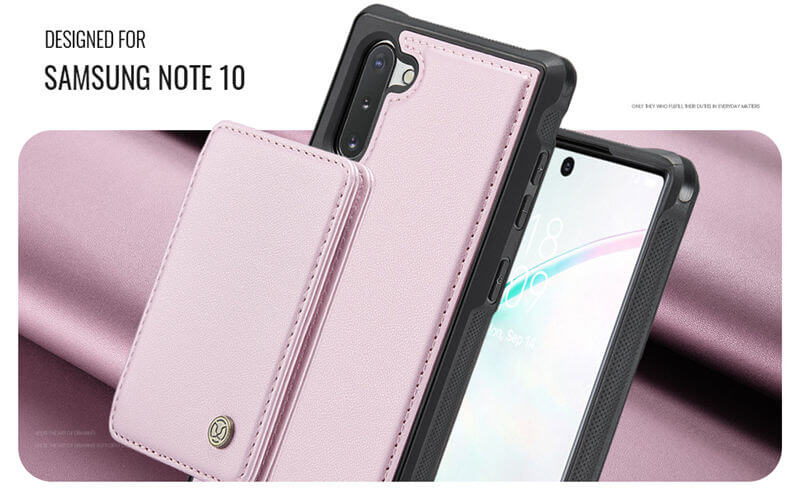 JEEHOOD Samsung Galaxy Note 10 Magnetic 2-in-1 Wallet RFID-blocking Case