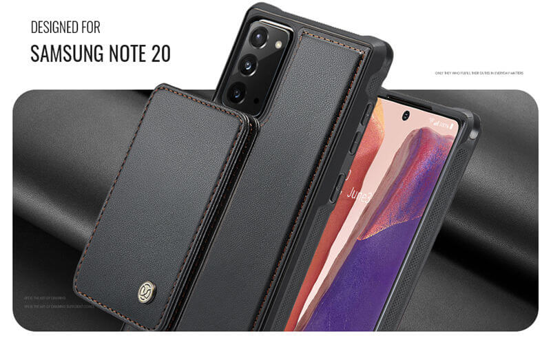 JEEHOOD Samsung Galaxy Note 20 Magnetic 2-in-1 Wallet RFID-blocking Case