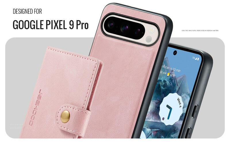 JEEHOOD Google Pixel 9 Pro XL Detachable 2 in 1 Magnetic Wallet Case